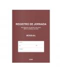 Dohe Libro de Registro de Jornada - 12 Hojas Mensuales - Ideal para 1 Empleado 1 Año - Papel de 120 gr