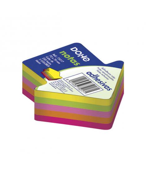 Dohe Cubos de Notas Reposicionables - 75mmx75mm - Cubo de 250 Hojas - Papel de 75gr - Ideales para Oficina y Escuela