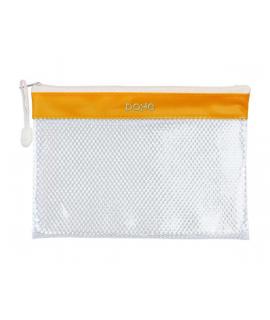 Dohe Bolsa Cremallera PVC - 24x17.5mm - Resistente al Agua - Ideal para Documentos A5