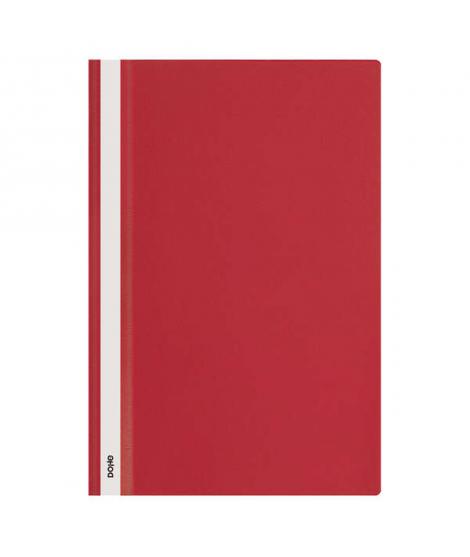 Dohe Dosier con Fastener de Polipropileno - Tamaño Folio - Cubierta Transparente y Trasera Opaca - Ideal para Organizar Document