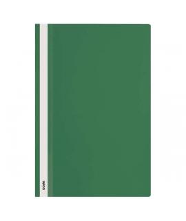 Dohe Dosier con Fastener de Polipropileno - Tamaño Folio - Cubierta Transparente y Trasera Opaca - Ideal para Organizar Document