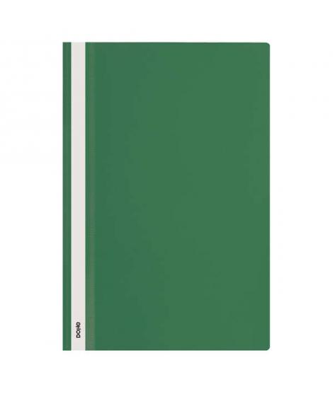 Dohe Dosier con Fastener de Polipropileno - Tamaño Folio - Cubierta Transparente y Trasera Opaca - Ideal para Organizar Document