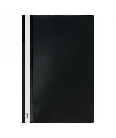 Dohe Dosier con Fastener de Polipropileno - Tamaño Folio - Cubierta Transparente y Trasera Opaca - Ideal para Organizar Document