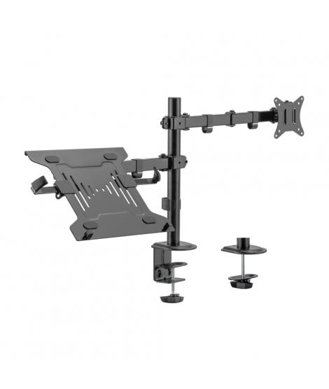 Aisens Soporte de Mesa Giratorio e Inclinable para Portatil y Monitor/TV 9Kg de 17-32" - Color Negro