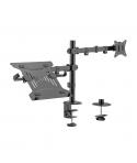 Aisens Soporte de Mesa Giratorio e Inclinable para Portatil y Monitor/TV 9Kg de 17-32" - Color Negro