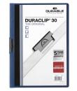 Durable Duraclip 30 Carpeta de Plastico con Clip de Acero - Tamaño A4 - Capacidad hasta 30 Hojas - Parte Posterior Rigida Color 