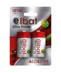 Elbat Pack de 2 Pilas Alcalinas LR14C