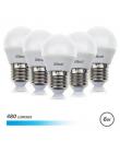 Elbat Pack de 5 Bombillas LED G45 6W E27 480lm - 6500K Luz Fria