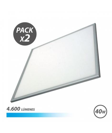 Elbat Pack 2 Paneles LED 60X60 40W 4600LM Luz Fria