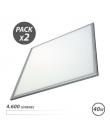 Elbat Pack 2 Paneles LED 60X60 40W 4600LM - Color Blanco