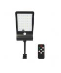 Elbat Farola Led Solar - 350LM - Luz Regulable 3000K/4000K/6500K - Bateria 1800mah - Sensor de Movimiento - Control Remoto