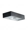 Elbat Lampara Solar LED - 230X97X42.7mm - 6W, 900 Lumenes - Luz Blanca 4000K - Sensor de Movimiento - Color Negro