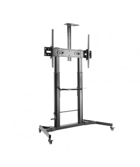 Aisens Soporte de Suelo para TV/Monitor de 60" a 100" - Max 100kg - Ajustable en altura - Movimiento Horizontal y Vertical