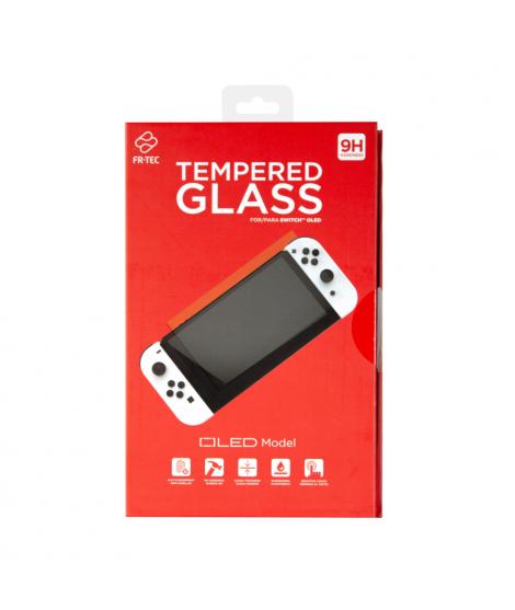 FR-TEC Cristal Templado Switch Oled - Protector de Pantalla Transparente - Anti-Arañazos y Anti-Roturas - Sensible al Tacto - Mo