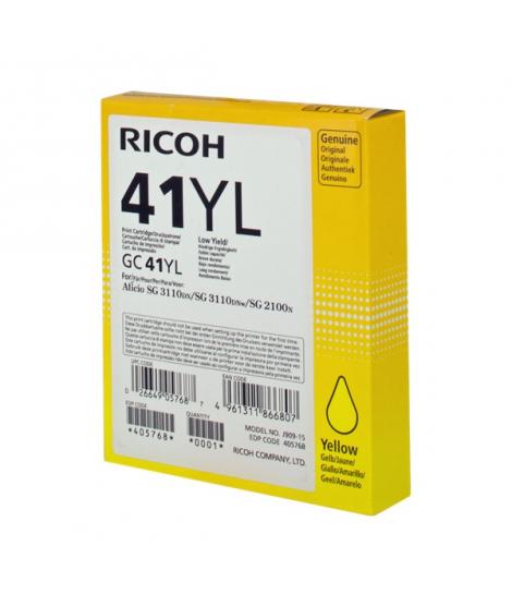 Ricoh GC41YL Amarillo Cartucho de Gel Original - 405768