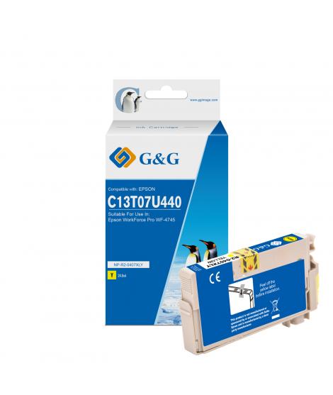 G&G Epson 407 Amarillo Cartucho de Tinta Generico - Reemplaza C13T07U440