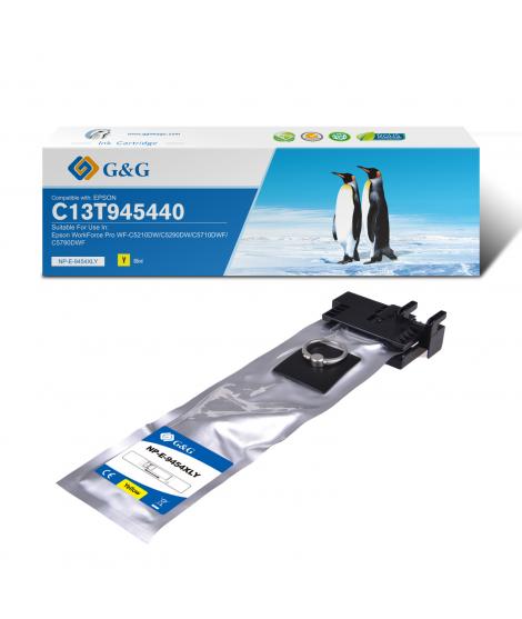 G&G Epson T9454 Amarillo Cartucho de Tinta Pigmentada Generico - Reemplaza C13T945440