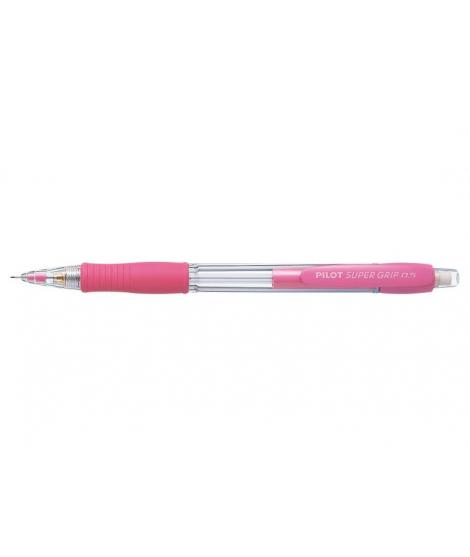 Pilot Portaminas SuperGrip H185 - Trazo 0.5mm - Mina HB - Cuerpo Rosa