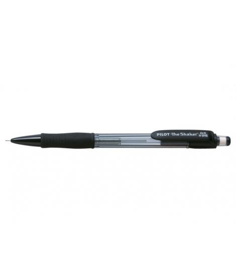 Pilot Portaminas The Shaker H-245 - Grip de Goma - Mina de 0.5mm - Goma de Borrar - Color Negro