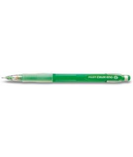 Pilot Portaminas Color Eno H-197 - Trazo 0.7mm - Grip de Goma - Goma de Borrar - Mina Color Verde