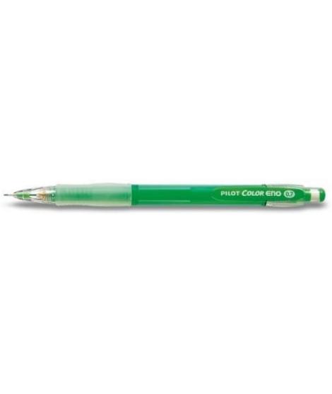 Pilot Portaminas Color Eno H-197 - Trazo 0.7mm - Grip de Goma - Goma de Borrar - Mina Color Verde