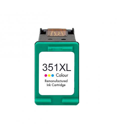 HP 351XL Color Cartucho de Tinta Remanufacturado - Reemplaza CB338EE/CB337EE