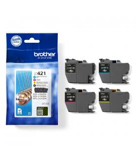 Brother LC421 Pack de 4 Cartuchos de Tinta Originales - LC421VAL