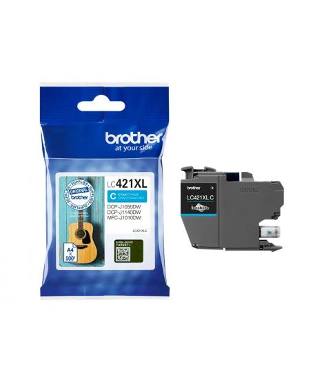 Brother LC421XL Cyan Cartucho de Tinta Original - LC421XLC