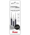 Pentel EnerGel X Pack de 3 Recambios para BL57, BL77, BL107, BL117, BL407, BL2007, BL2507 - Color Negro