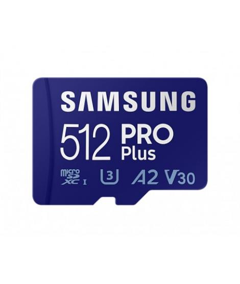 Samsung PRO Plus Tarjeta Micro SDXC 512GB UHS-I U3 Clase 10 con Adaptador