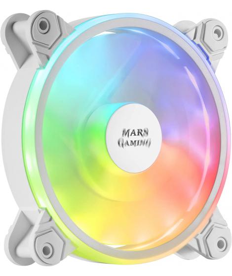 Mars Gaming Ventilador 120mm - Iluminacion ARGB Dual - Velocidad Max. 1100rpm