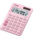 Casio MS-20UC Calculadora de Sobremesa Pequeña - Pantalla LCD de 12 Digitos - Alimentacion Solar y Pilas - Color Rosa