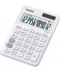 Casio MS-20UC Calculadora de Sobremesa Pequeña - Pantalla LCD de 12 Digitos - Alimentacion Solar y Pilas - Color Blanco