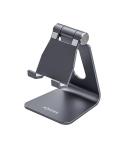 Aisens Soporte de Sobremesa Tamaño M Ajustable (1 Pivote) para Movil / Tablet - Color Gris