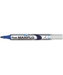 Pentel Maxiflo Rotulador para Pizarra Blanca - Regulacion del Flujo de Tinta - Punta de Bala - Ancho de Linea 2mm - 50% de Mater