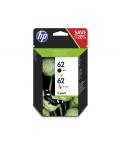 HP 62 Negro + Color Pack de 2 Cartuchos de Tinta Originales - N9J71AE