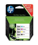 HP 364 Pack de 4 Cartuchos de Tinta Originales - N9J73AE