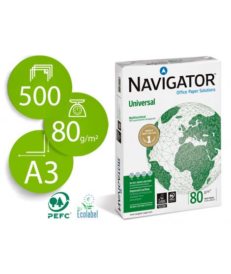 Navigator Papel A3 80gr 297x420mm (500 Hojas) Blanco