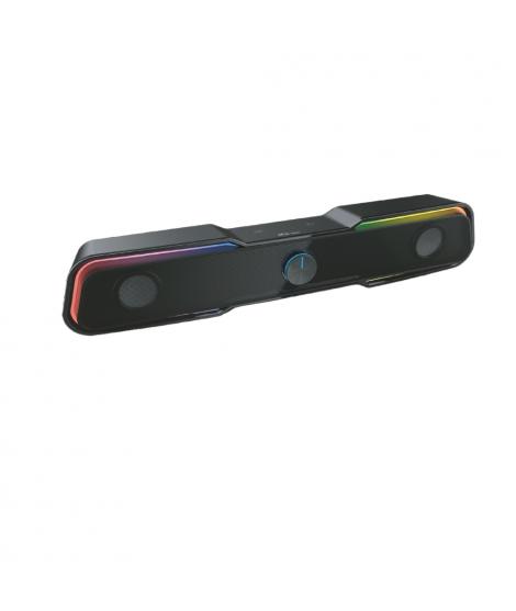 3GO Droxio Nessye Barra de Sonido 2.0 10W - Iluminacion RGB - Conectividad Bluetooth 5.0 + Jack 3.5mm - Alimentacion USB - Color