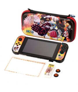 FR-TEC Estuche con Foam para Nintendo Switch One Piece Full Pack Dressrosa + Carcasa para Joycon + Grips Antideslizantes + Prote