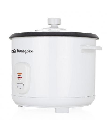 Orbegozo CO 3031 Cocedor de Arroz - Cocina Arroz sin Pegarse - Capacidad 1.8L - Vaporera Incluida - Apagado Automatico - Durabil