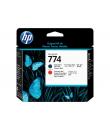 HP 774 Cabezal de Impresion Original - Negro Mate, Rojo Cromatico - P2V97A