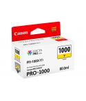 Canon PFI1000 Amarillo Cartucho de Tinta Original - PFI1000Y/0549C001