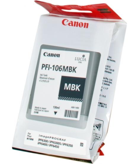 Canon PFI106 Negro Mate Cartucho de Tinta Original - PFI106MBK/6620B001