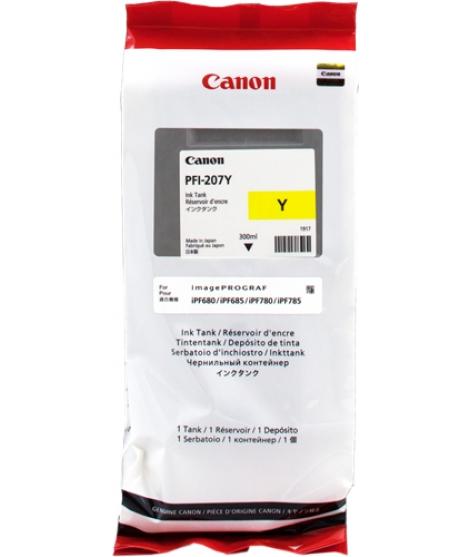 Canon PFI207 Amarillo Cartucho de Tinta Original - PFI207Y/8792B001