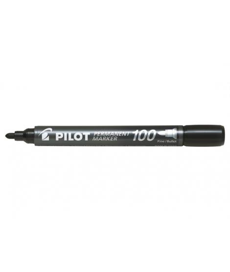 Pilot Rotulador Permanente 100 - Punta Fina de Bala 4,5mm - Trazo 1mm - Color Negro