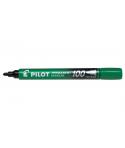 Pilot Rotulador Permanente 100 - Punta Fina de Bala 4,5mm - Trazo 1mm - Color Verde