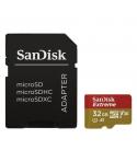 Sandisk Extreme Tarjeta Micro SDHC 32GB UHS-I U3 A1 Clase 10 90MB/s + Adaptador SD