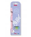 Pentel Brush Sing Pen Pastel Pack de 4 Rotuladores con Punta de Pincel - Lineas Finas o Gruesas dependiendo de la Presion - Fabr