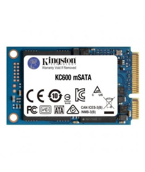 Kingston KC600 Disco Duro Solido SSD 1TB SATA3 mSATA 3D TLC NAND